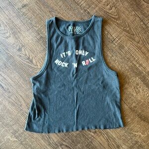 Rolling Stones Tank Top Charcoal Gray Sz L